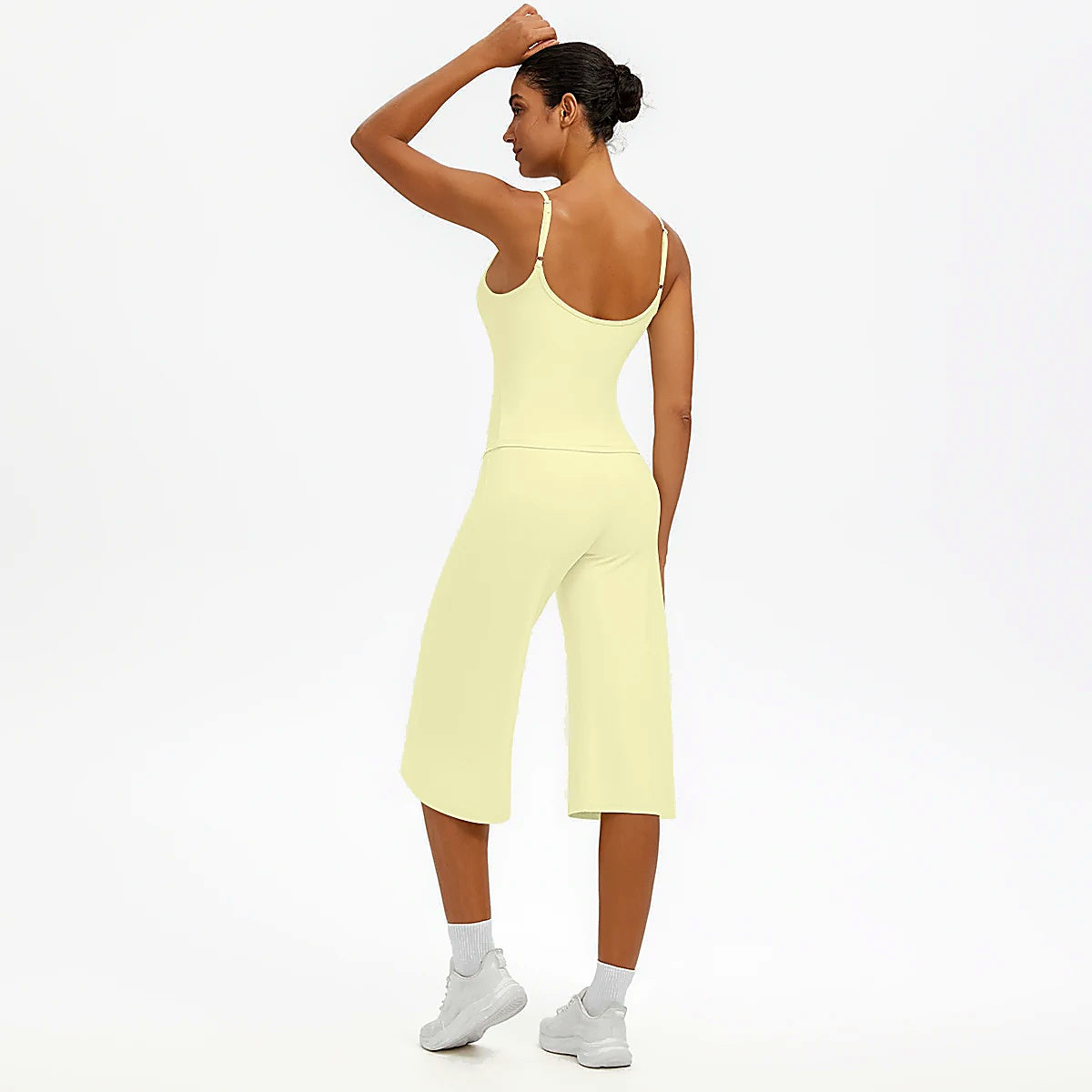 AMARI Luna Strappy Back Capri Set - Back Silhouette