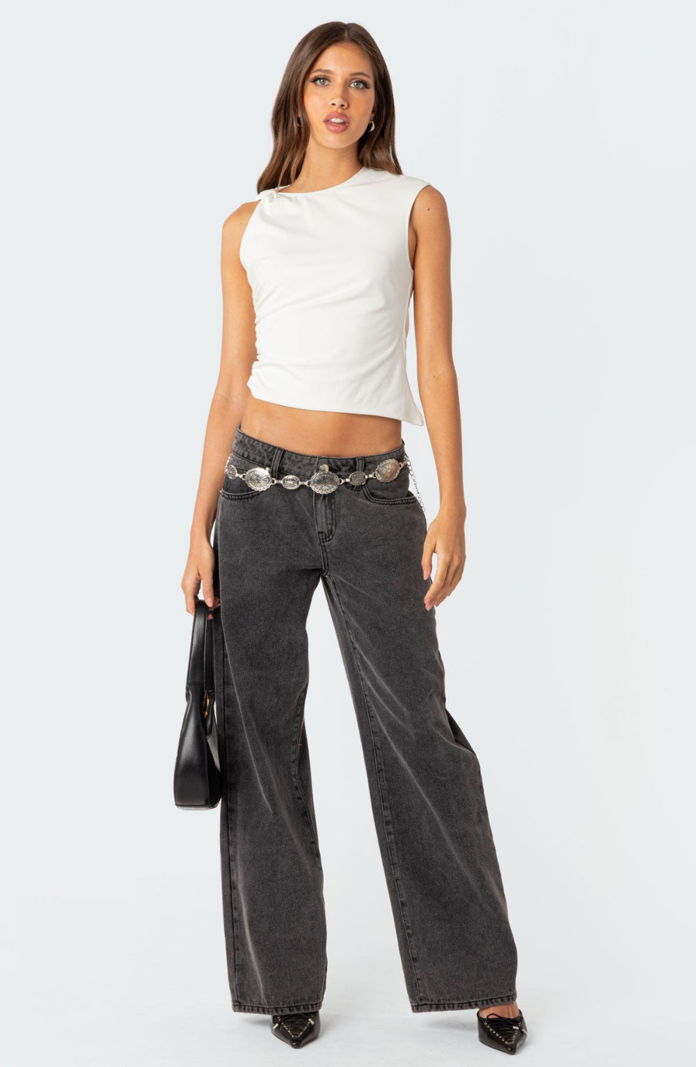 Raelynn Washed Low Rise Jeans | Amari Sydney