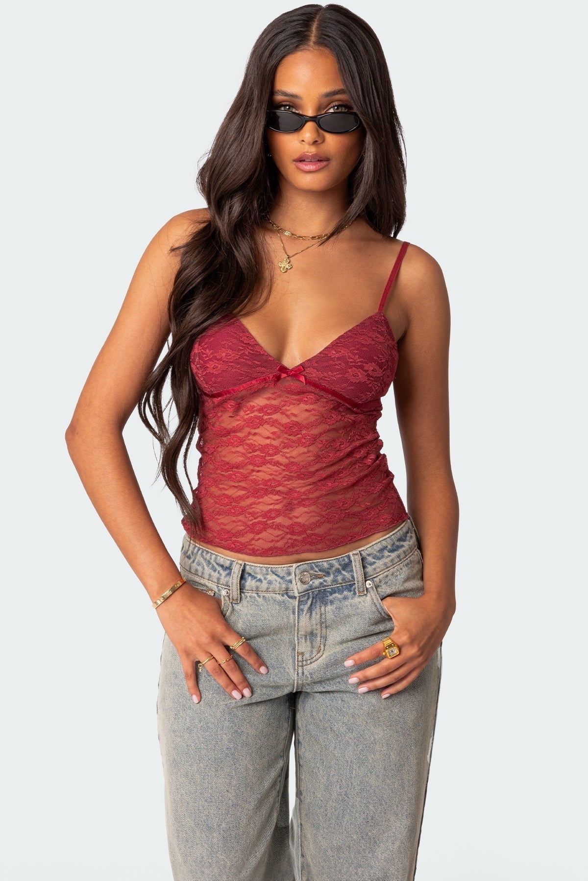AZALEA SHEER LACE TOP | Amari Sydney