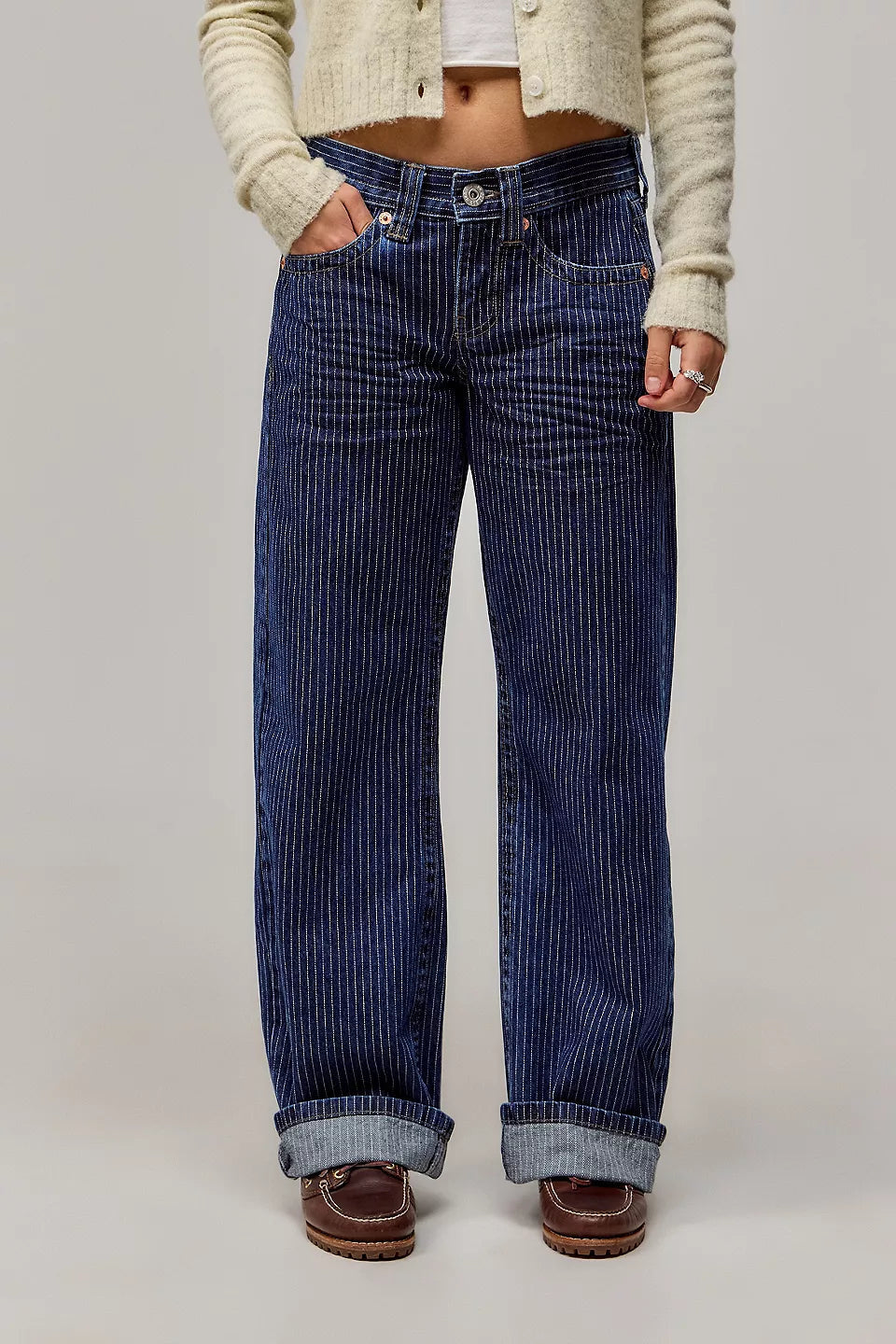 Emma Pinstripe Jeans | Amari Sydney