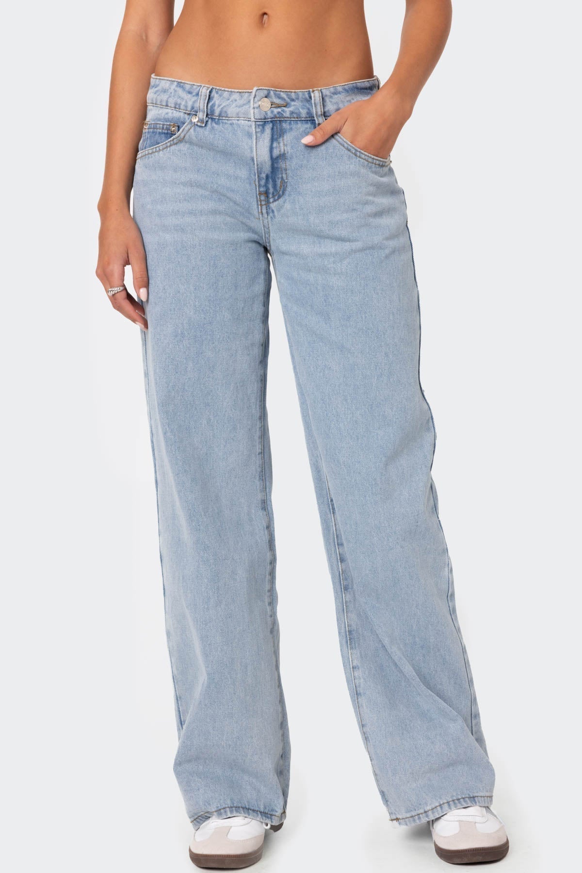 Raelynn Washed Low Rise Jeans | Amari Sydney
