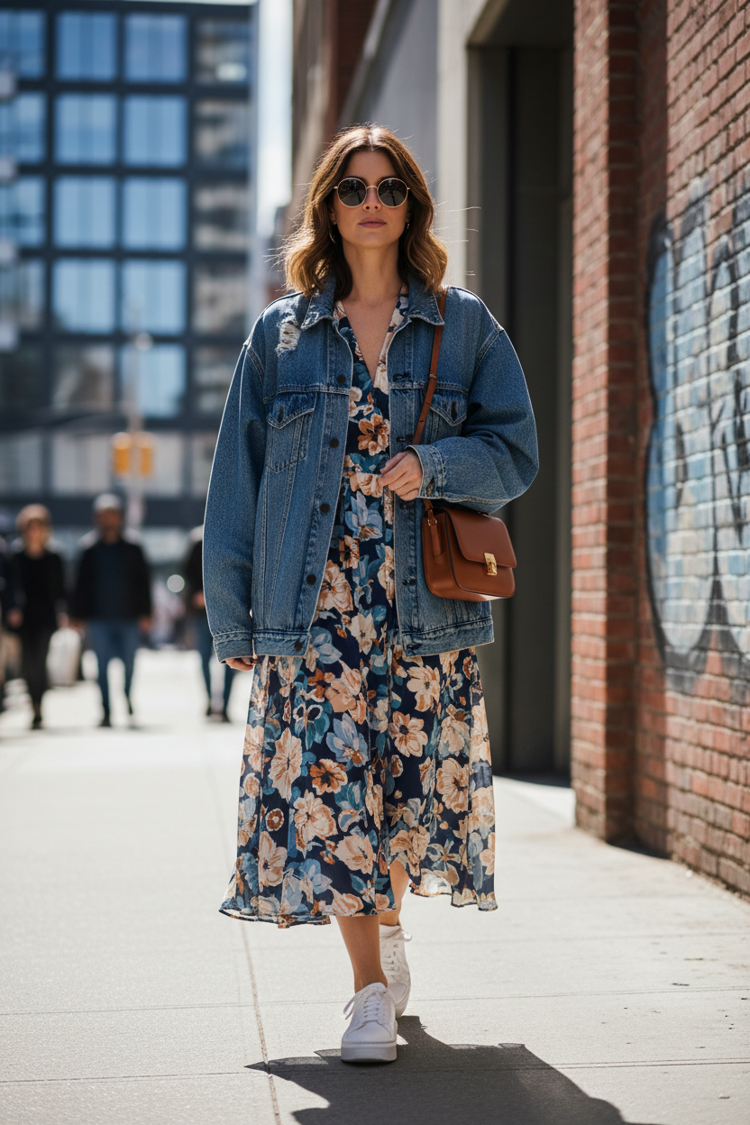 Over a dress look