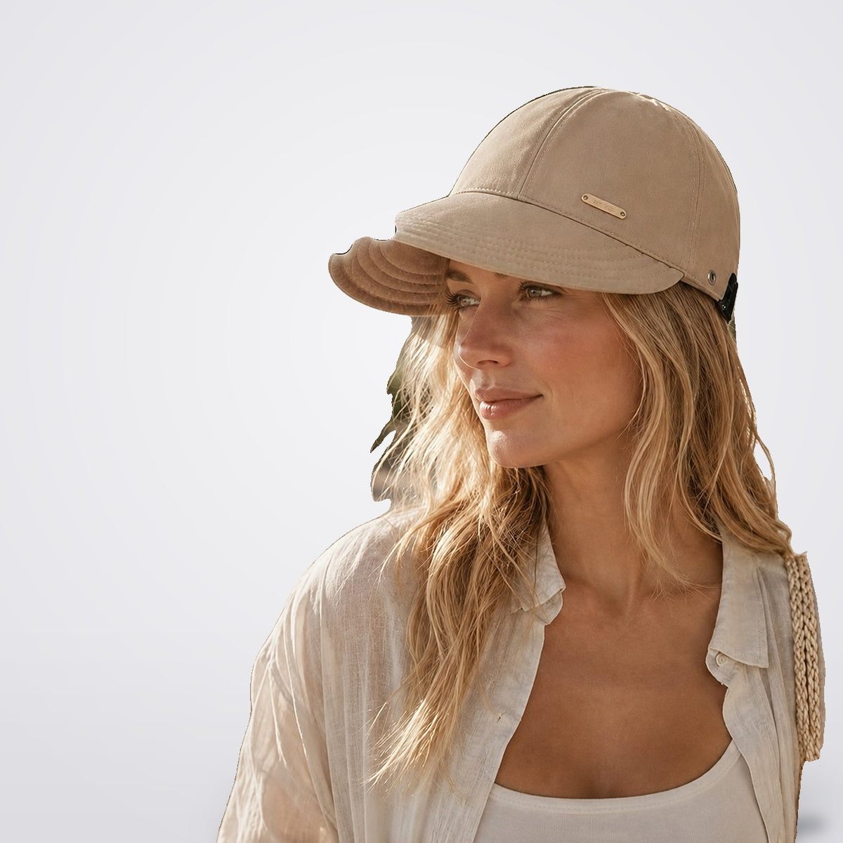 WOMEN'S WIDE BRIM UV SUN VISOR HAT | Amari Sydney