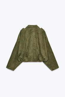 SUEDE BOMBER JACKET