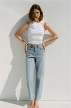 High-Waisted TRF Denim Jeans