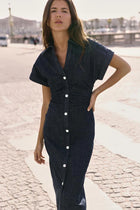 DENIM MIDI DRESS
