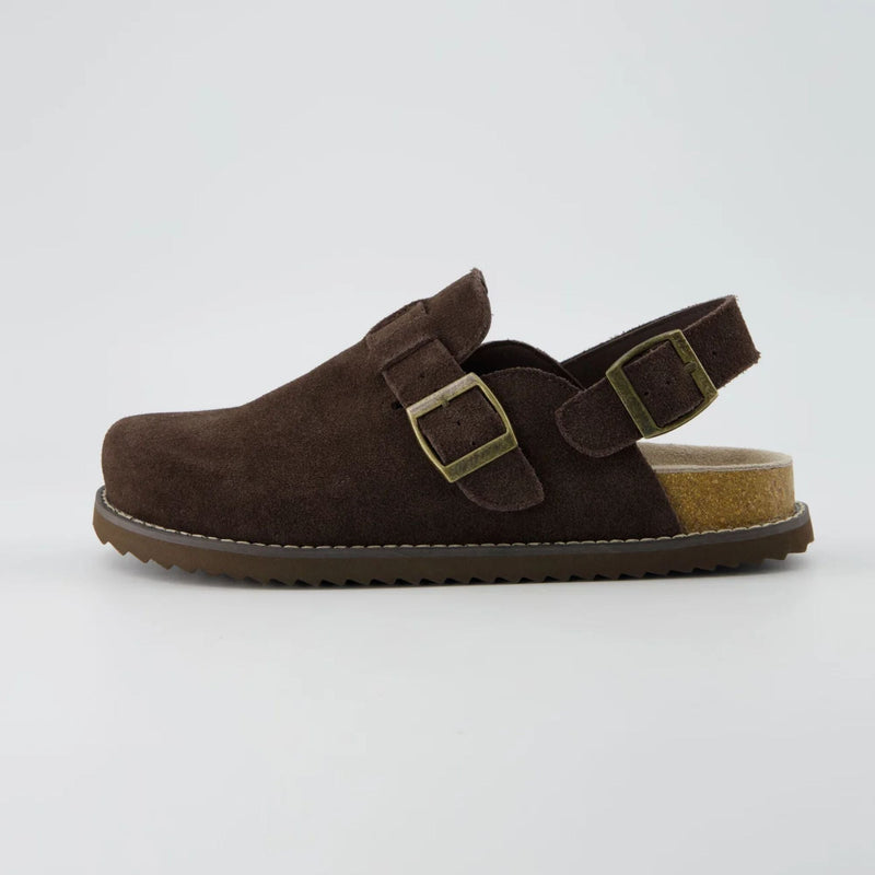 The Cabin Clogs in Chocolate - Side Hero View | AMARI Sydney