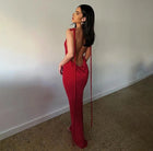 Women's Elegant Ruched Maxi Dress