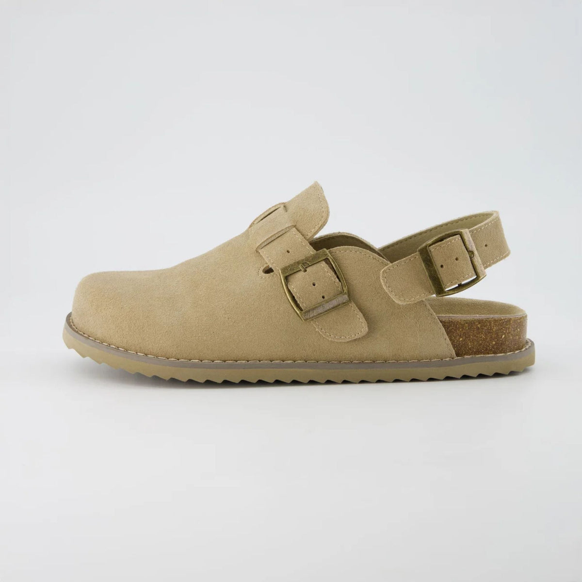 The Cabin Clogs in Biscuit - Side Hero View | AMARI Sydney