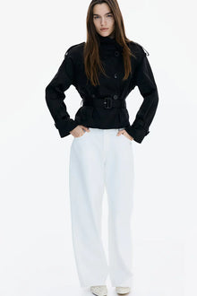 BUTTONED TRENCH COAT
