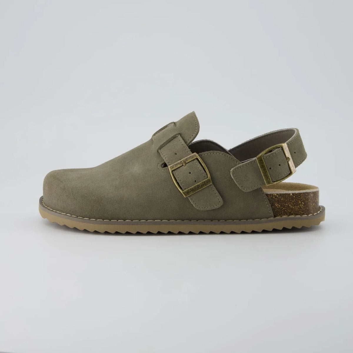 The Cabin Clogs in Moss - Side Hero View | AMARI Sydney