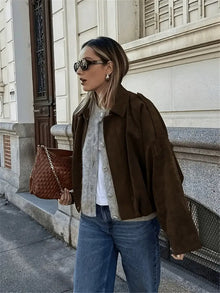 SUEDE BOMBER JACKET