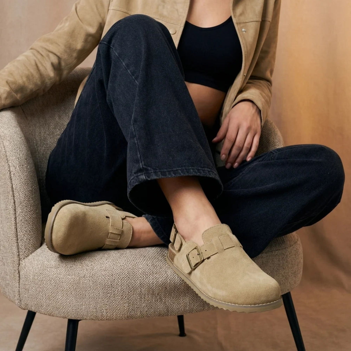 The Cabin Clogs in Biscuit - Casual Styling | AMARI Sydney