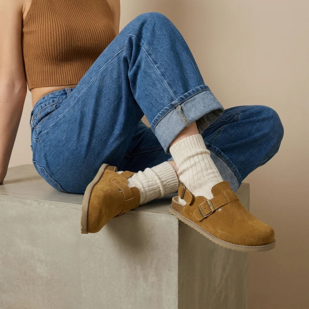 The Cabin Clogs in Chestnut - Casual Styling | AMARI Sydney
