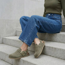 The Cabin Clogs in Moss - On Foot Lifestyle | AMARI Sydney