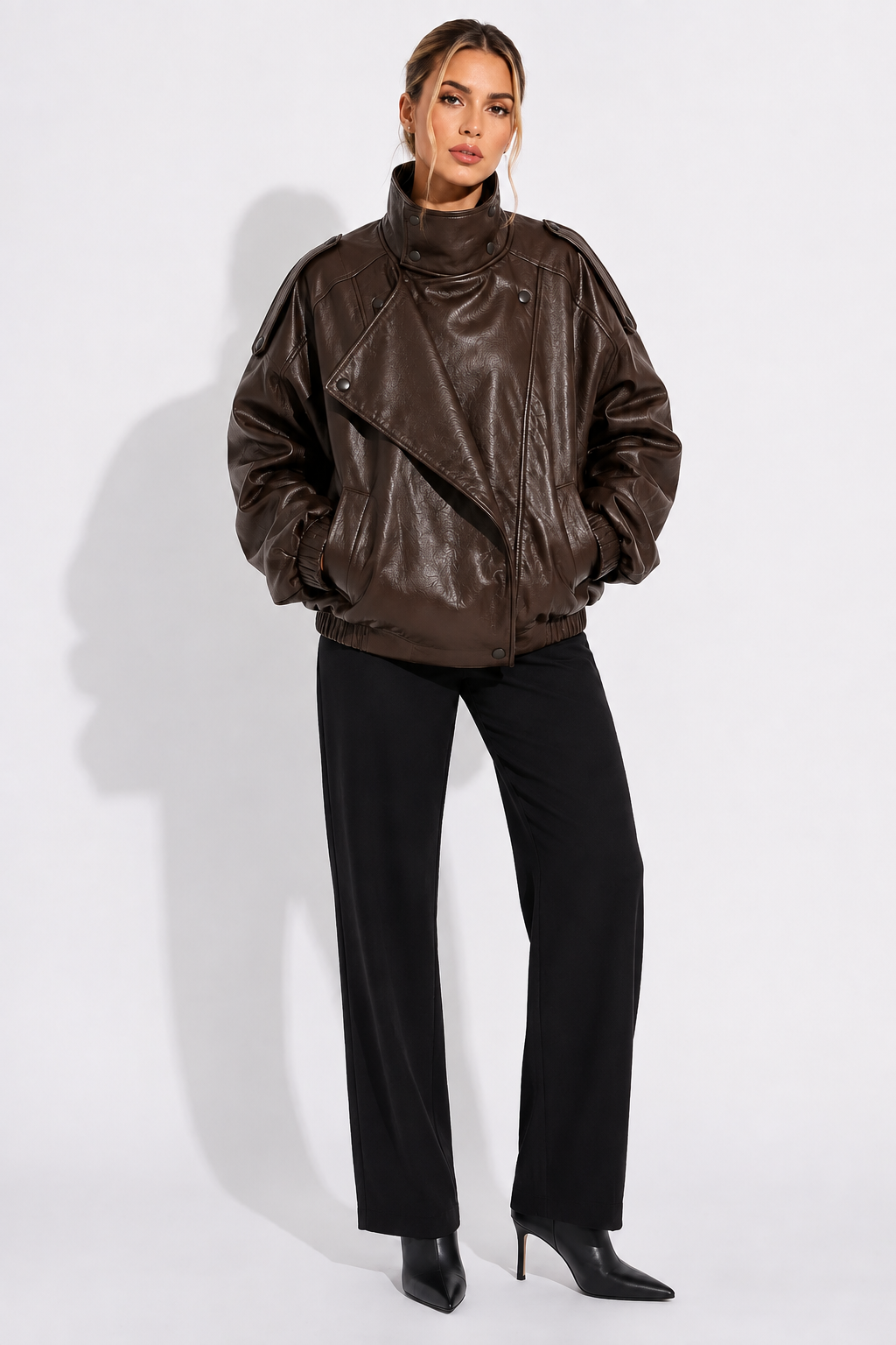 Black Faux Leather Jacket