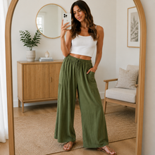 Breezy Linen Wide-Leg Pants