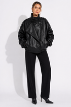 Black Faux Leather Jacket