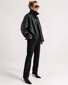 Black Faux Leather Jacket