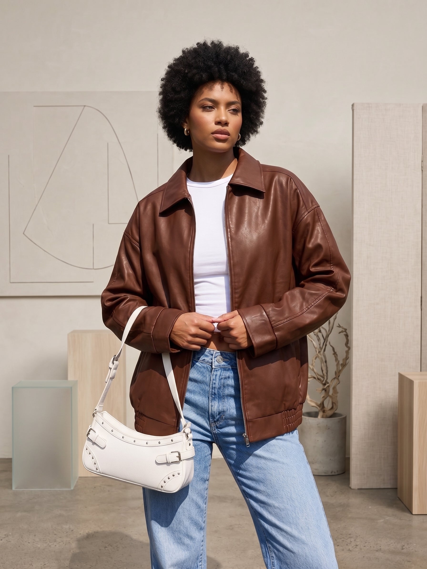 Oversised Laether Jacket