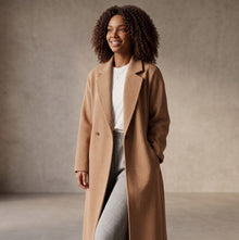 Women's Long Wool Blend  Coat