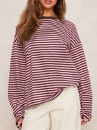 Striped Slouchy Top