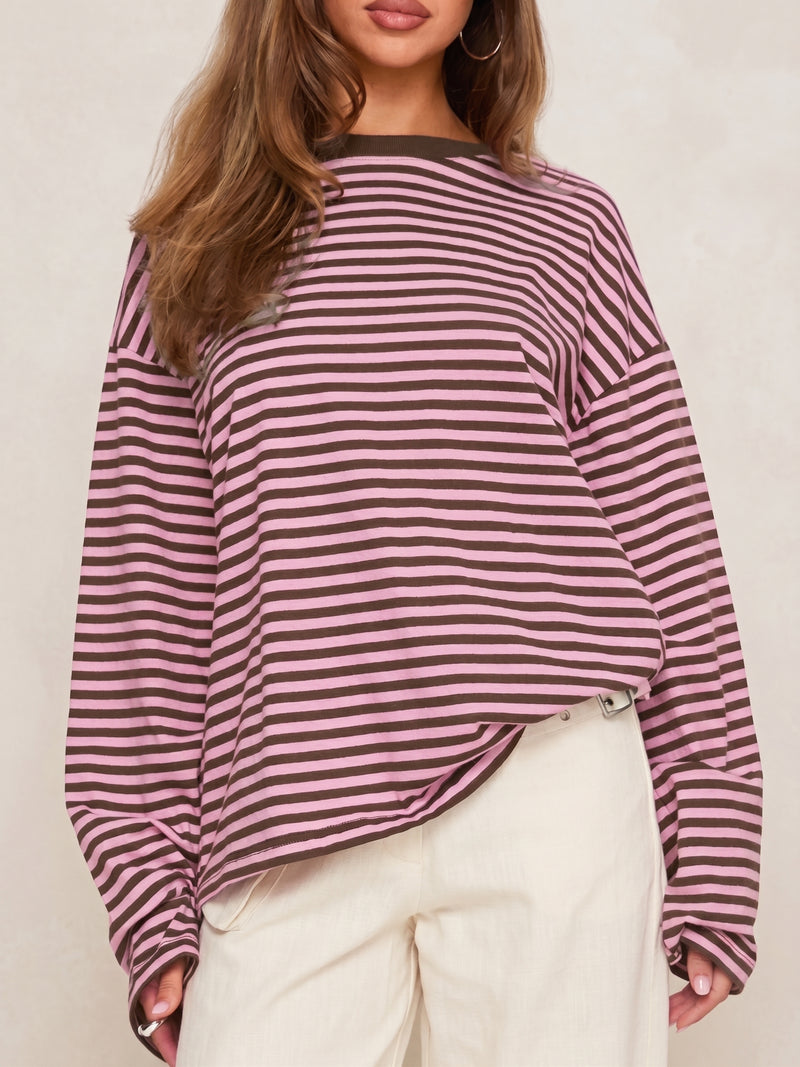 Striped Slouchy Top