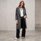 Women's Long Wool Blend  Coat