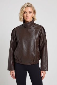 Black Faux Leather Jacket