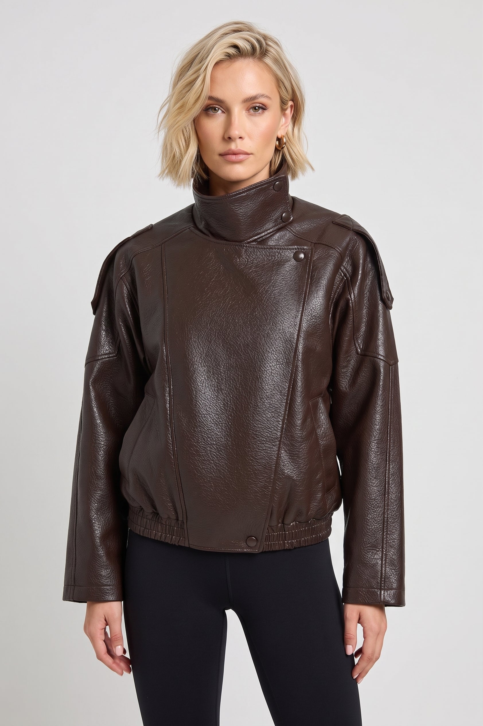Black Faux Leather Jacket