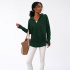 zipper Long Sleeve Knit Sweater
