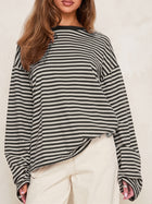 Striped Slouchy Top