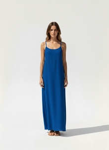 Essential Open-Back Slip Dress in Blue | AMARI Sydney