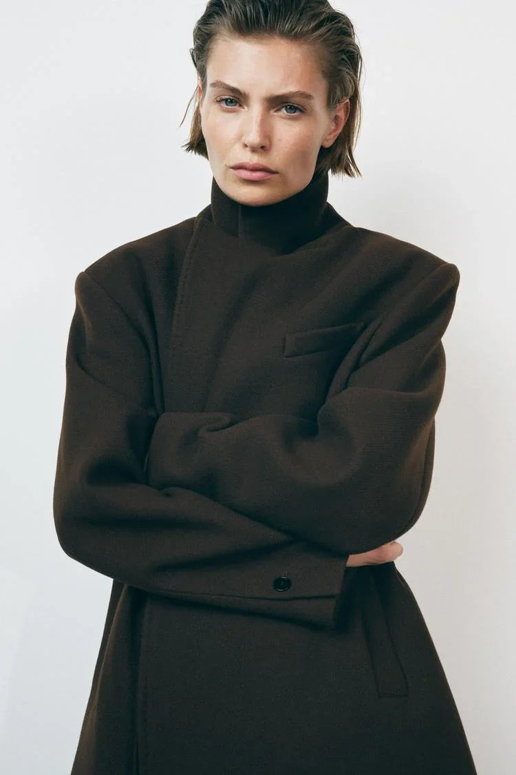 BROWN BLAZER COAT