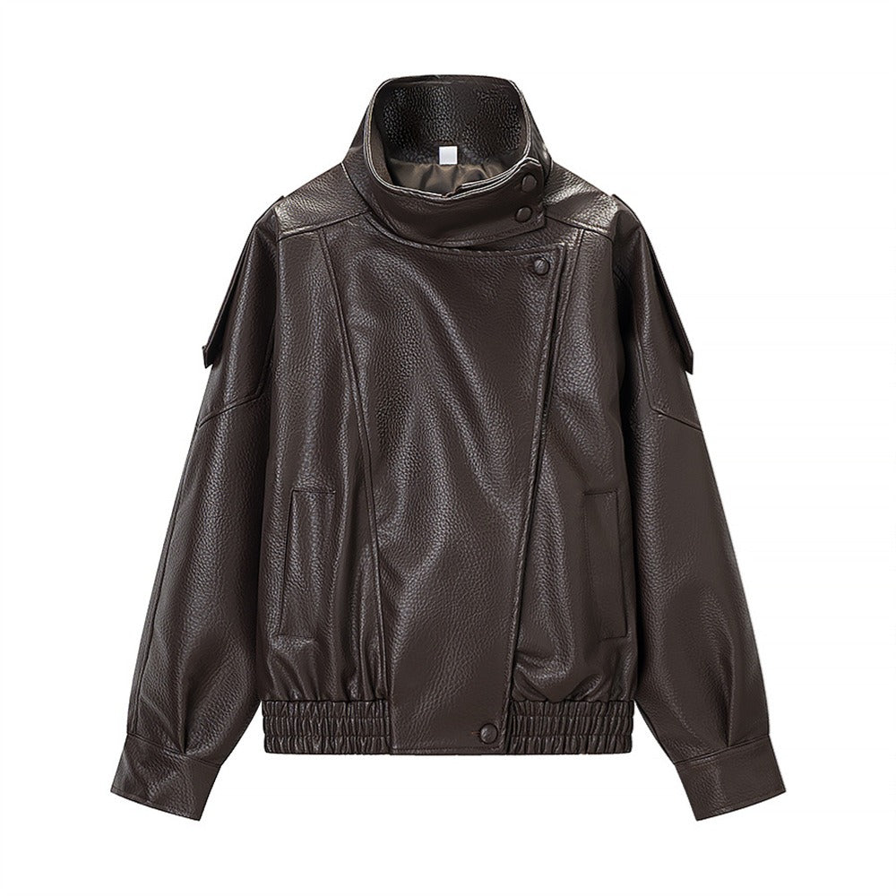 Black Faux Leather Jacket
