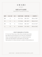 AMARI Sydney - Official Size & Fit Guide
