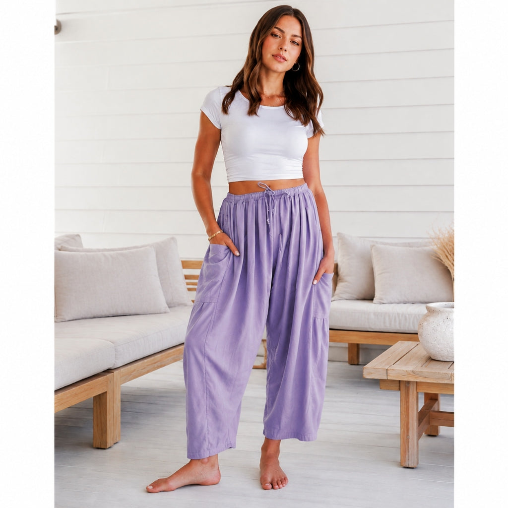 Breezy Linen Wide-Leg Pants
