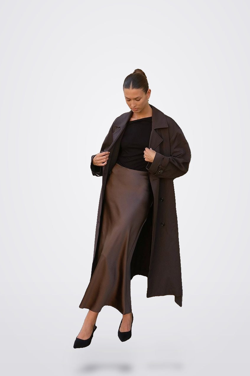 SATIN MIDI SKIRT | Amari Sydney