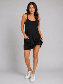 Cotton Athleisure Romper Dress | Amari Sydney