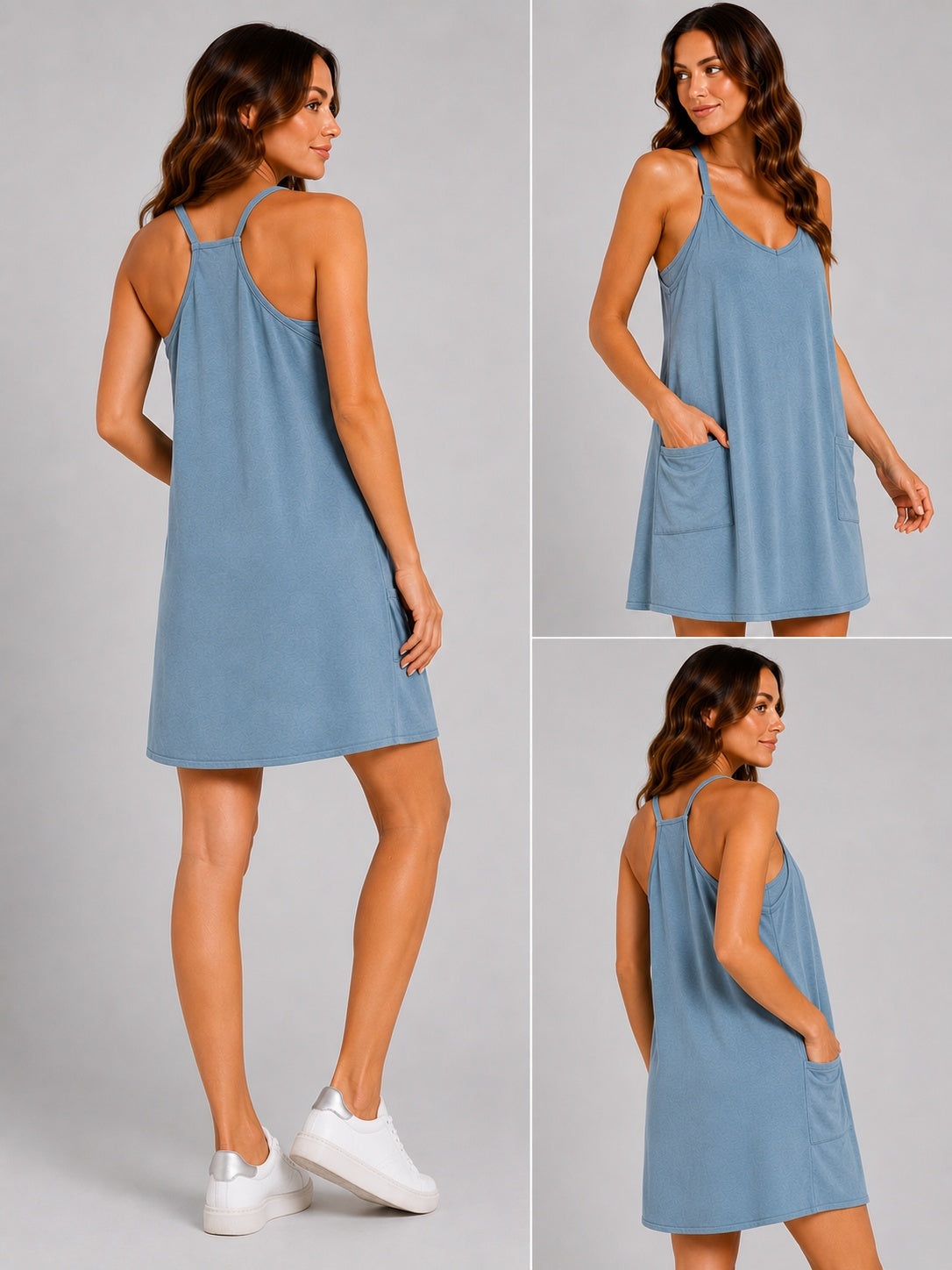 Cotton Athleisure Romper Dress | Amari Sydney