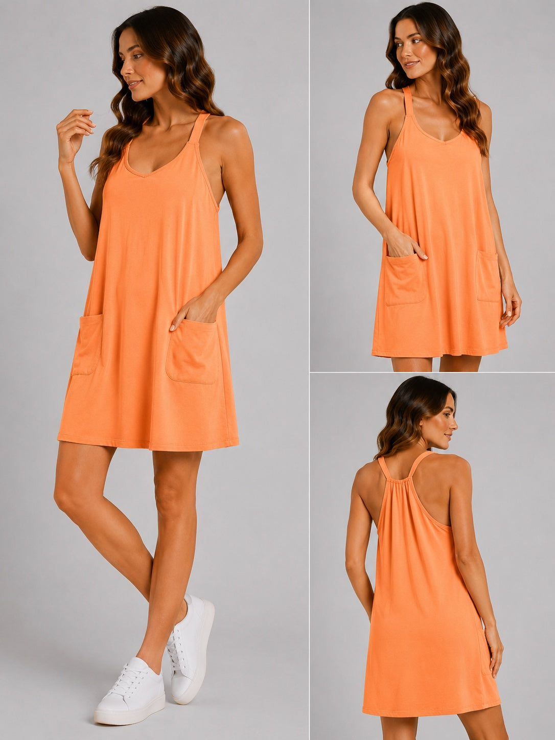 Cotton Athleisure Romper Dress | Amari Sydney