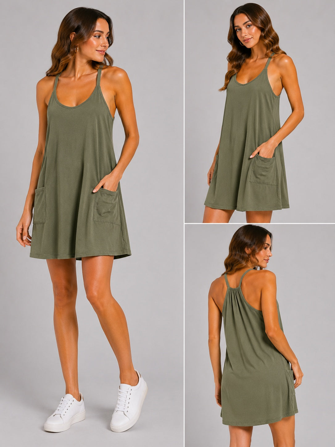 Cotton Athleisure Romper Dress | Amari Sydney