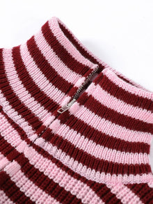 Women's Striped Fleece Pullover