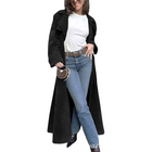Women's Leopard Print Long Trench Coat