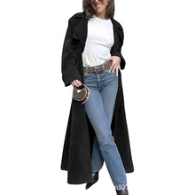 Women's Leopard Print Long Trench Coat