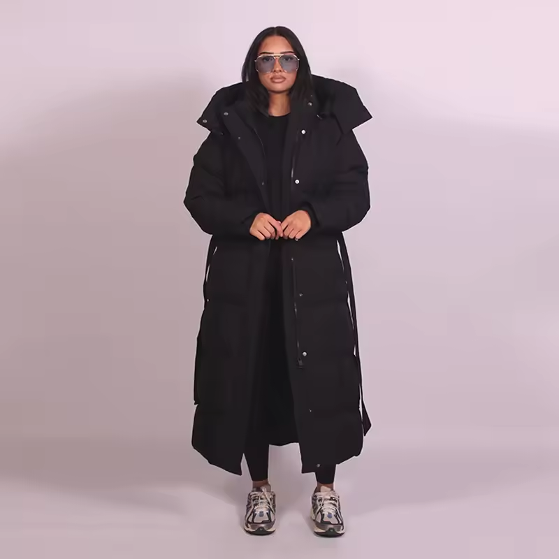 Women's Hooded Long Puffer Coat