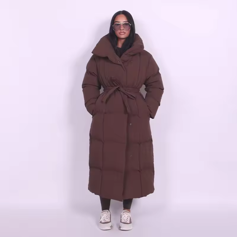 Women's Hooded Long Puffer Coat