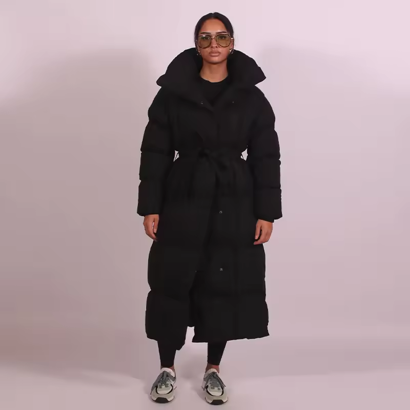 Women's Hooded Long Puffer Coat