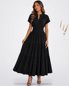 Elegant Smocked Maxi Dress | Amari Sydney
