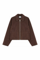SUEDE ZIP JACKET
